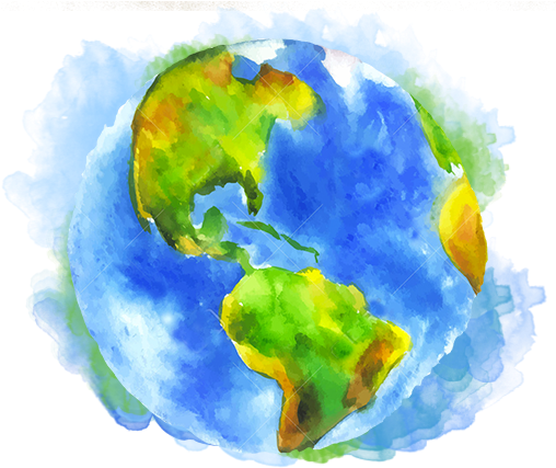 Born Of The Amazon - Earth (507x437), Png Download