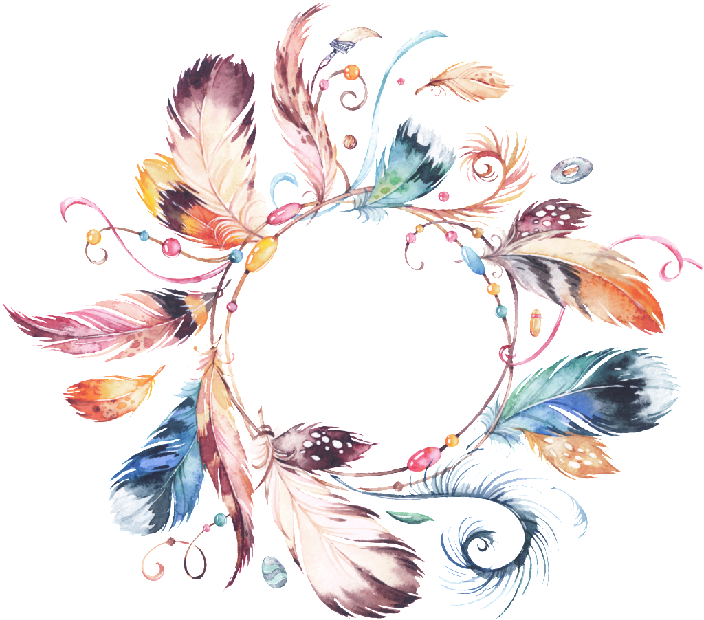This Graphics Is Literary Feather Hand Painted Garland - Catch Dreams (1024x902), Png Download