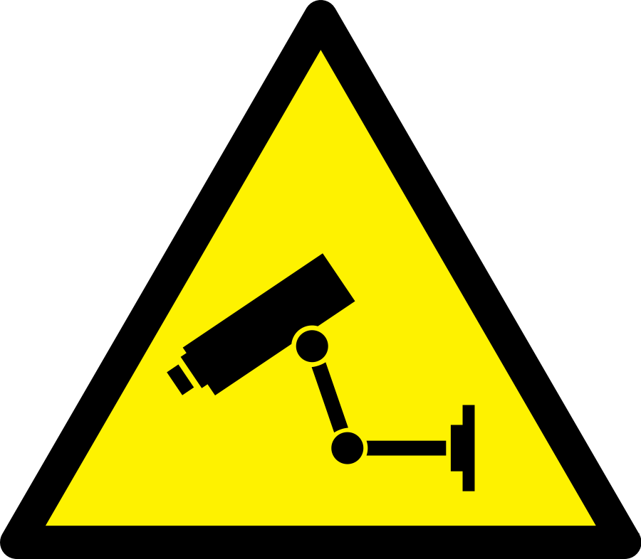 Caution Symbol Clip Art Images & Pictures - Cctv Clipart (900x786), Png Download