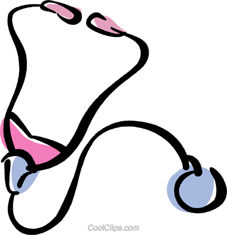 Stethoscope Royalty Free Vector Clip Art Illustration (463x480), Png Download