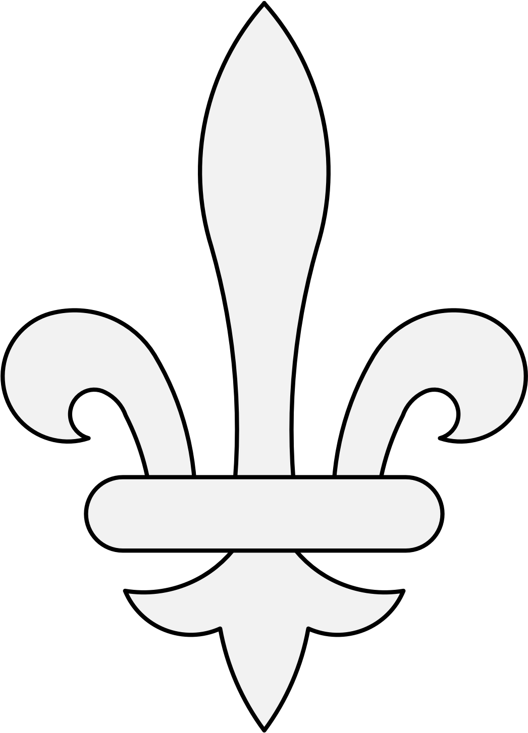 Fleur De Lys - Emblem (1087x1471), Png Download