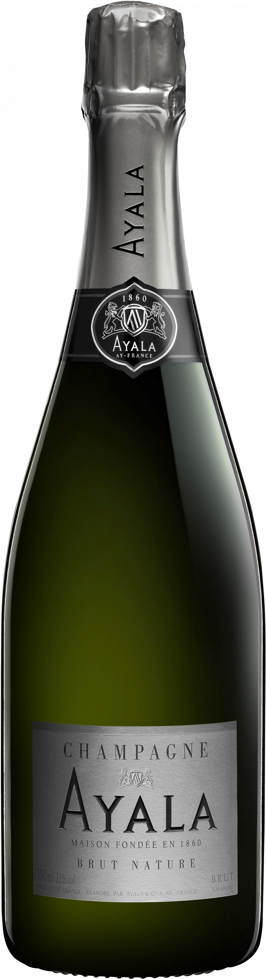 Ayala Brut Nature Champagne (544x2000), Png Download
