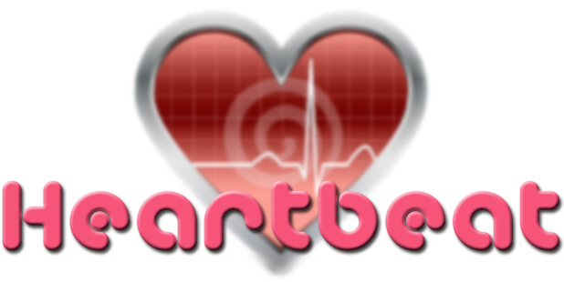 Heartbeat Logo - Heart (666x311), Png Download