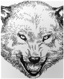 Wolf Head Png (400x400), Png Download