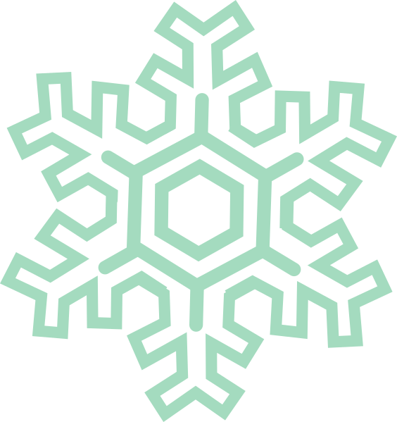 18 Watercolor Separate Elements, Clipart - Snowflake Clip Art (564x599), Png Download