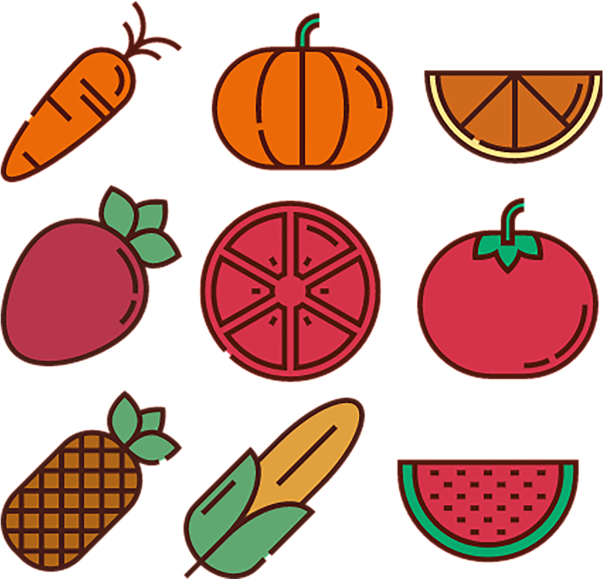 Fruit Vegetable Food Food Icon Icon Free Download Png - Vegetable (1024x1024), Png Download