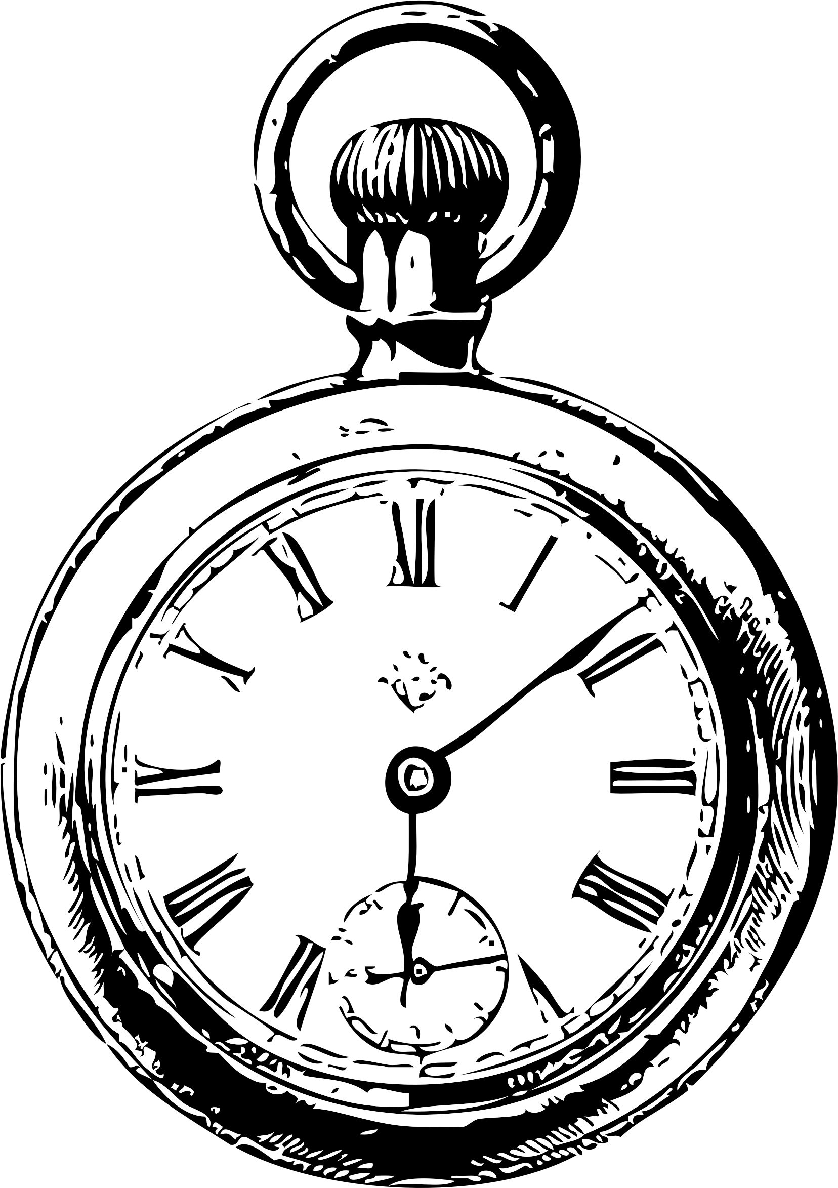 Clip Transparent Alice In Wonderland Pinterest - Pocket Watch Clip Art (1331x1845), Png Download