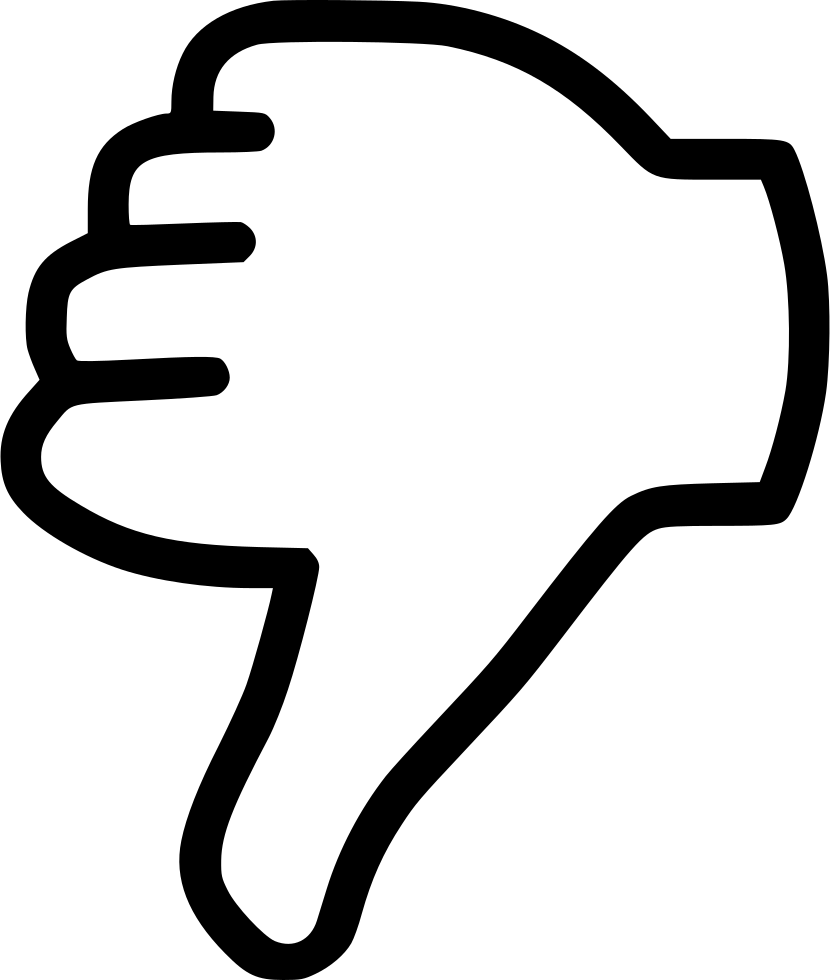 Dislike Thumbs Down Vote - Thumb Down Clip Art (830x980), Png Download