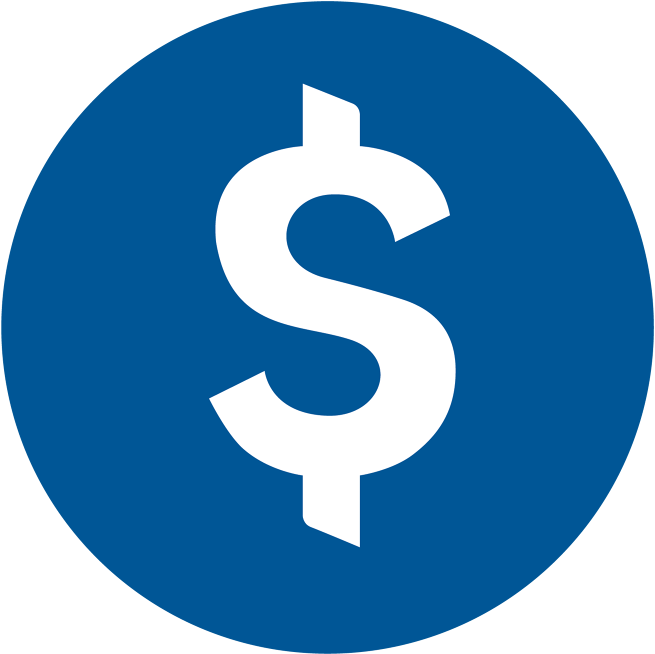 Dollar Sign Png Blue (905x905), Png Download