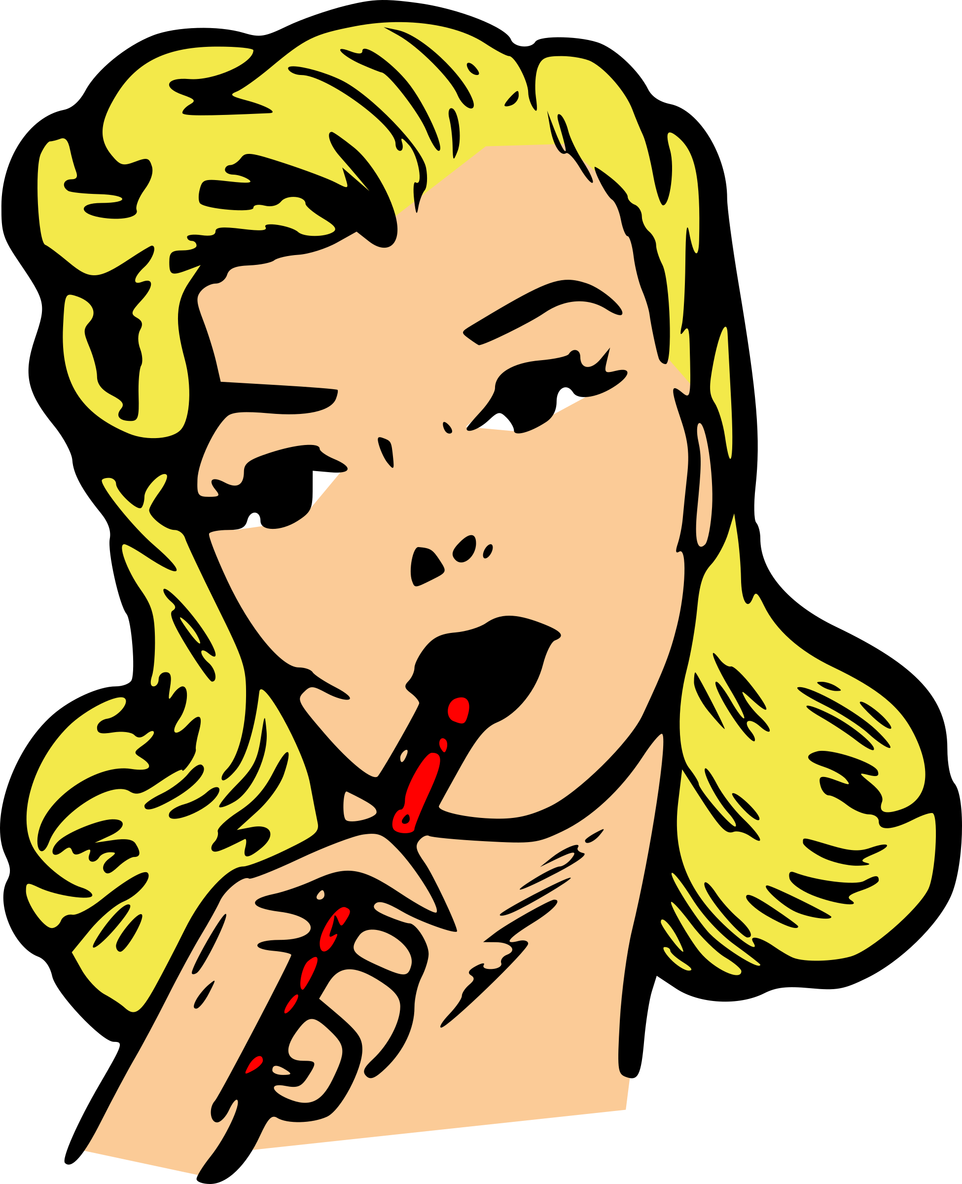 This Free Icons Png Design Of Woman Thinking, (1951x2400), Png Download