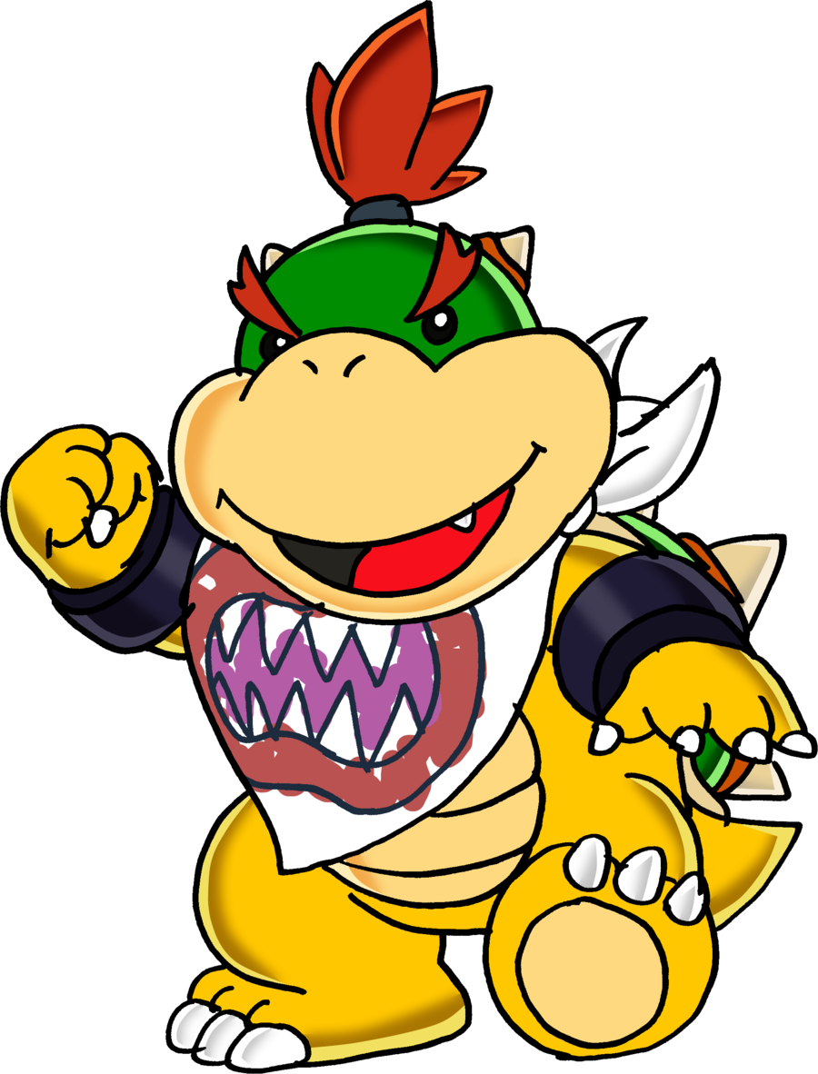 Image Freeuse Jr Super Mario Fighters Wiki Fandom Powered - Bowser Jr Artwork (780x1024), Png Download