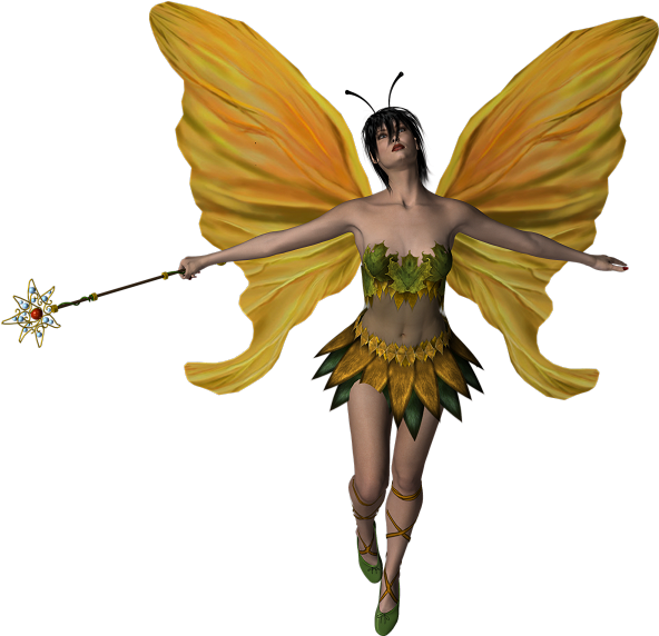 Flying Fairy Png (600x600), Png Download