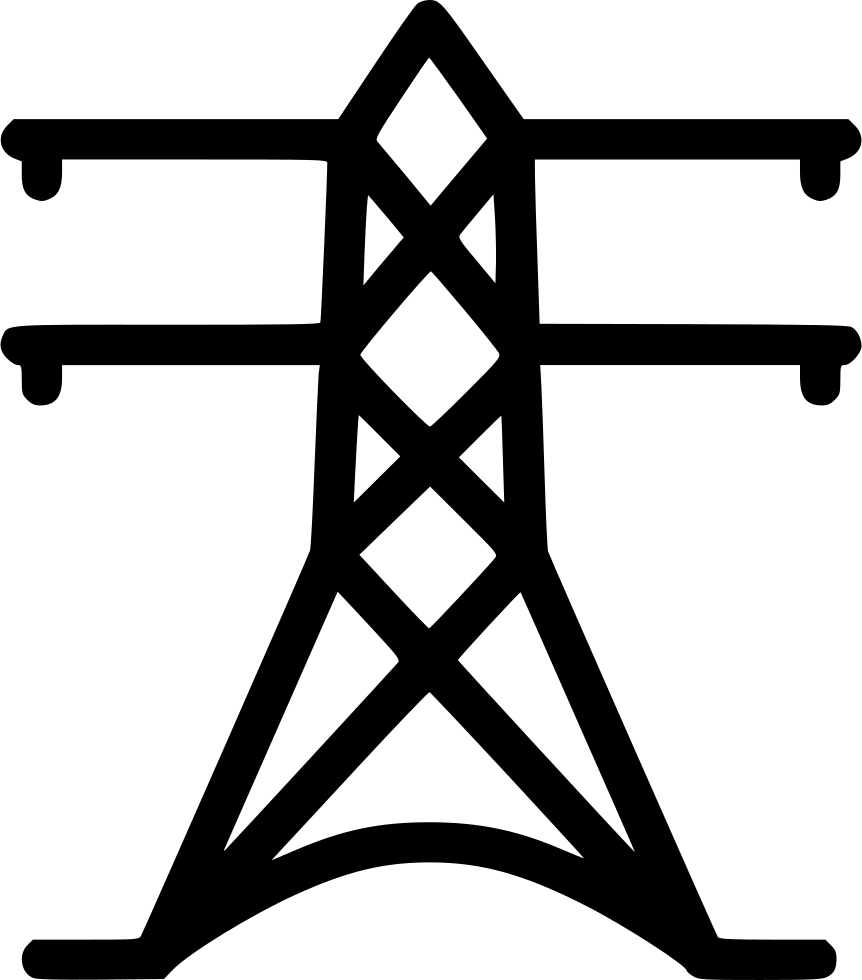 Electricity High Voltage Landline Comments - Icon High Voltage Png (862x980), Png Download