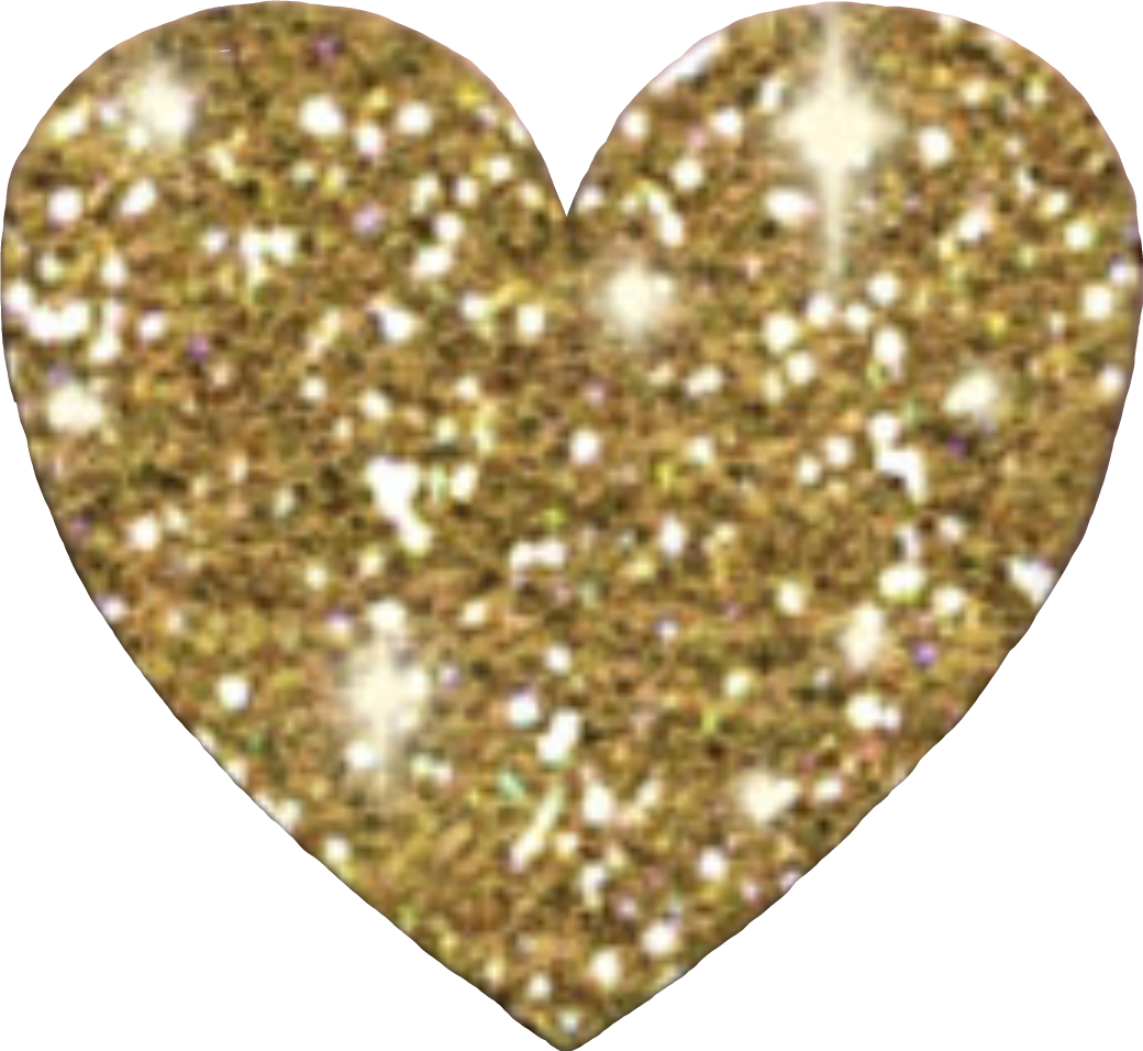 Glitter Sparkly Heart Sticker - Black (1040x956), Png Download