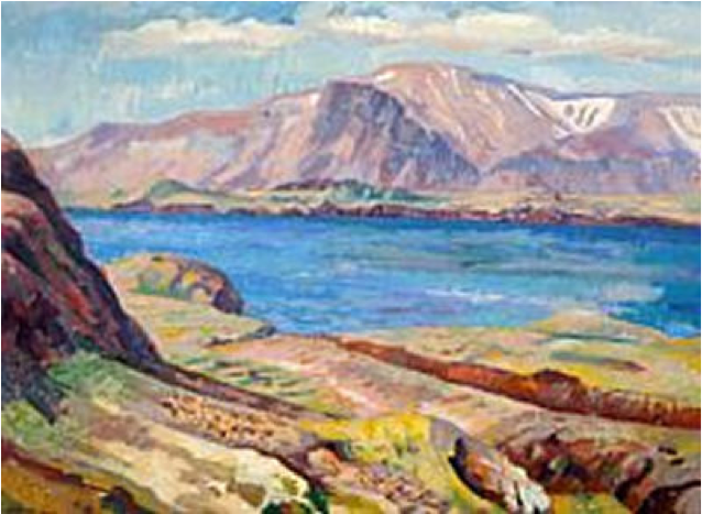 Serena Fell, Hour 4, Iceland - Painting (984x470), Png Download