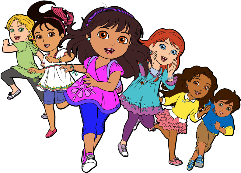 Dora And Friends - Dora And Friends Nick Live (800x582), Png Download