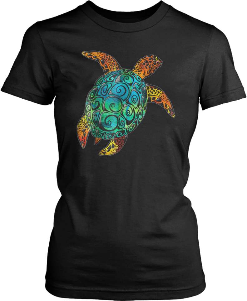 Cosmic Watercolor Sea Turtle T Shirt - Limited Edition For Proud Military Moms! (960x960), Png Download