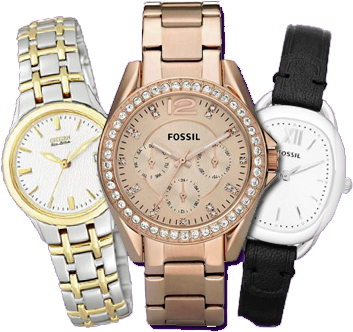 Branded Watch Png Pic - Fossil Watch For Women Rose Gold (410x360), Png Download