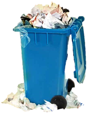 Open Garbage Can Png Svg Black And White Download - Facebook Garbage (416x505), Png Download