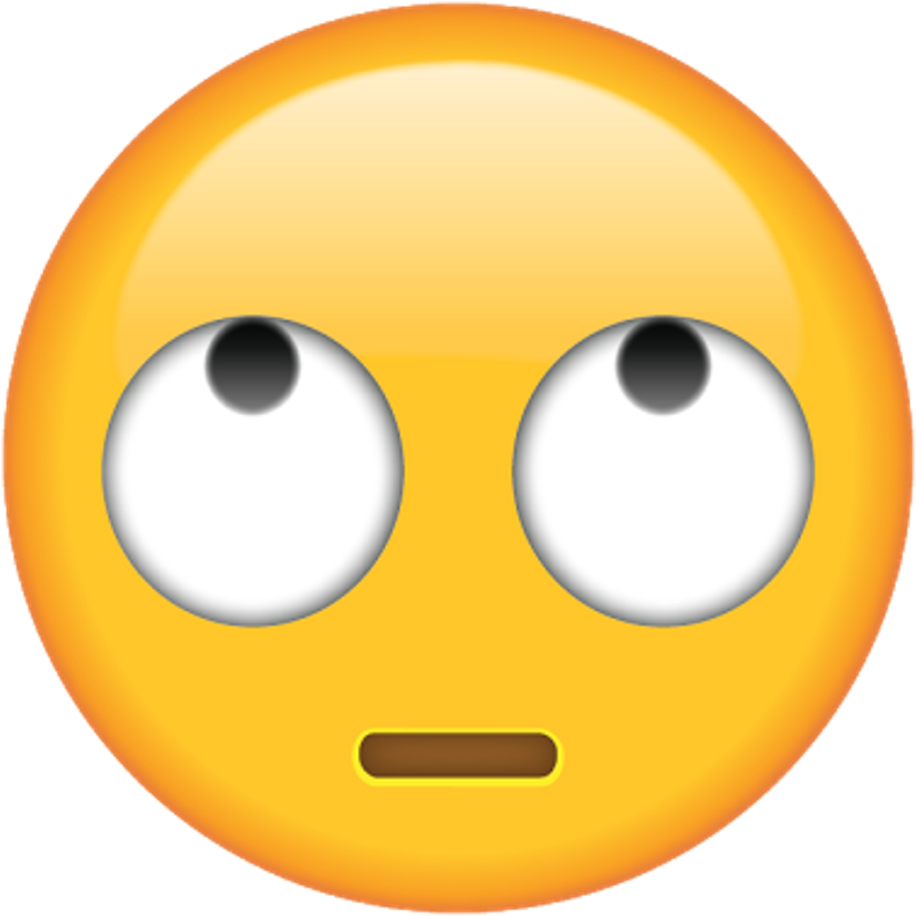 Download Ai File - Rolling Eyes Emoji Png (640x640), Png Download