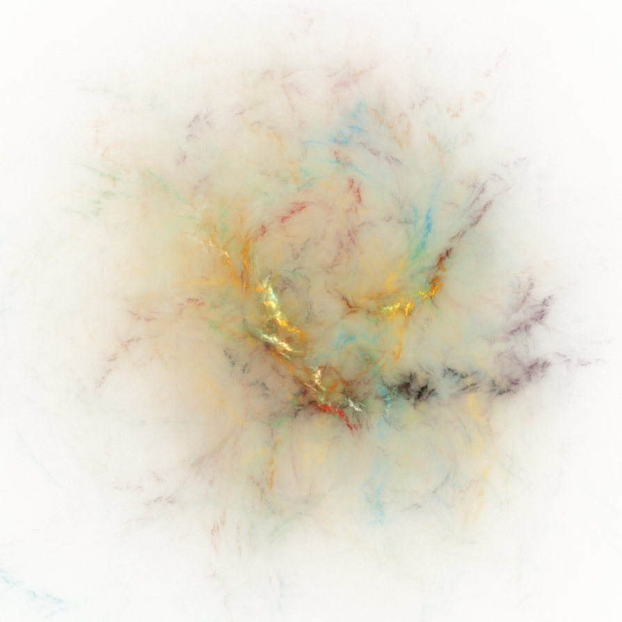 Created Using The Fractal Editor "apophysis - Watercolor Paint (894x894), Png Download