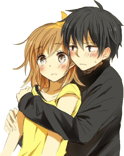 Suga And Shiori (474x552), Png Download