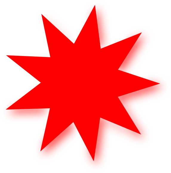Red Star Clip Art - Clip Art Red Star (588x595), Png Download