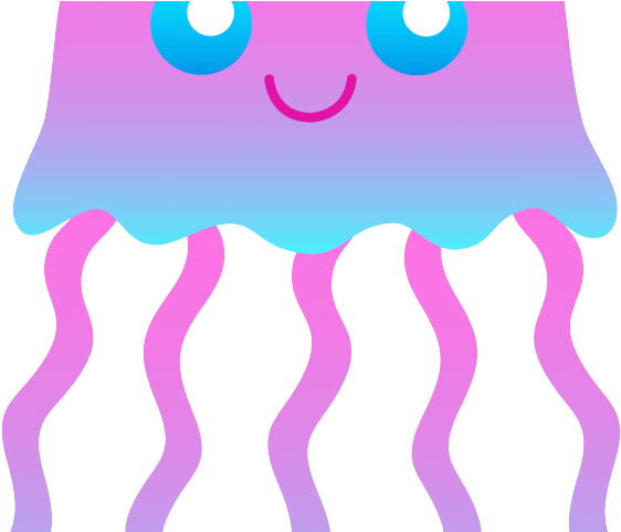 Jellyfish Clipart Sea Monsters - Jellyfish Cartoon Clip Art (640x480), Png Download