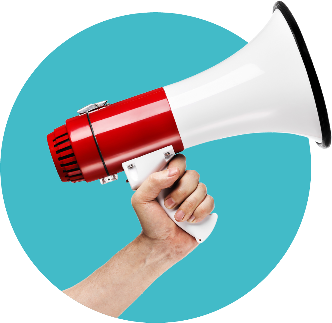 Download HD Megaphone Png Hand With Megaphone Png Transparent PNG