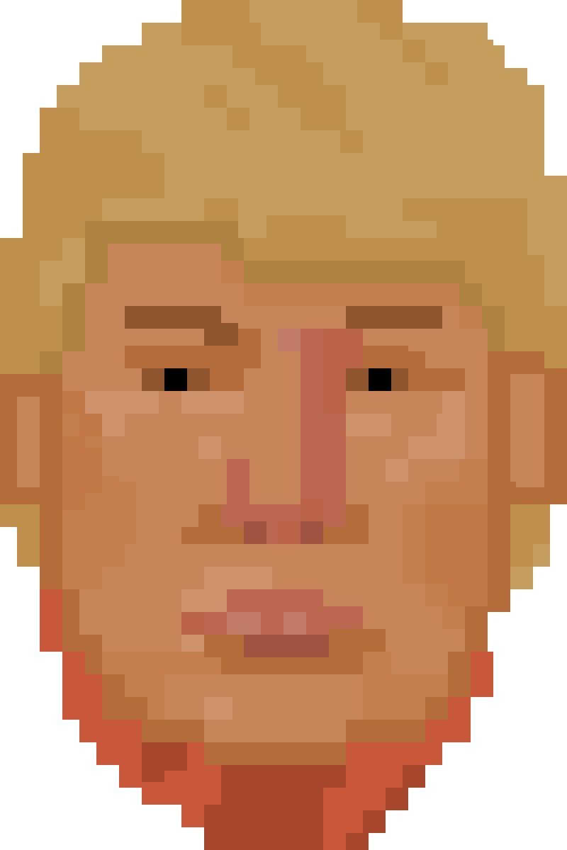 Donald Trump - Donald Trump Pixel Art (800x1200), Png Download