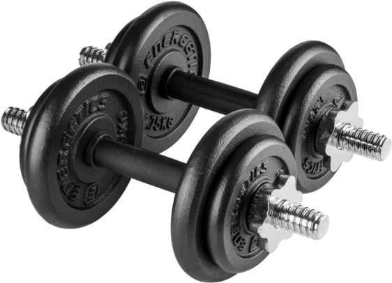 Jpg Library Dumbbells Drawing Cardio - Energetics Premium 20kg Set (571x571), Png Download