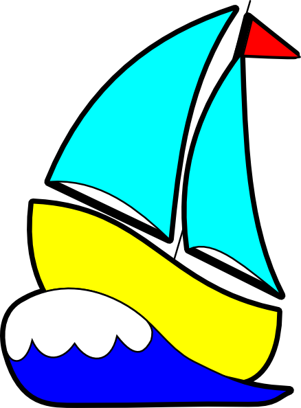 Sailboat Clip Art - Sail Clipart (438x594), Png Download