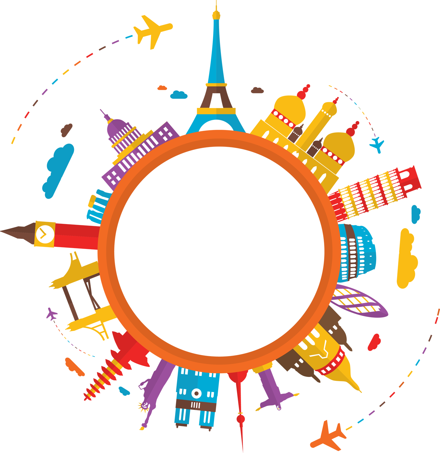 Travel And Tour Clipart (1468x1512), Png Download