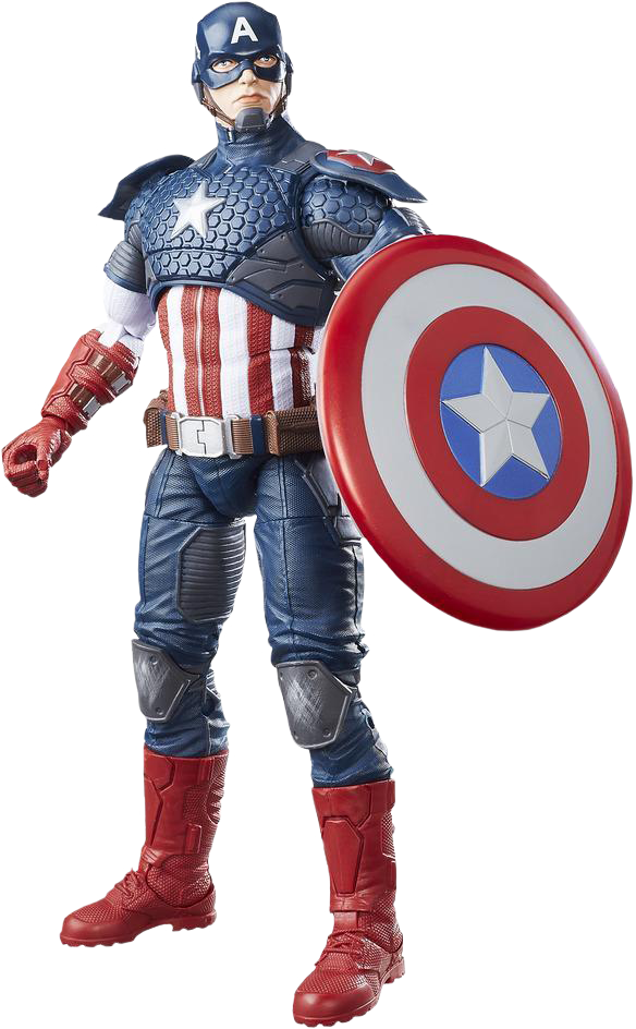 Captain America 12” Marvel Legends Series Action Figure - Marvel Legend Series 12" Captan America Action Figure (584x944), Png Download