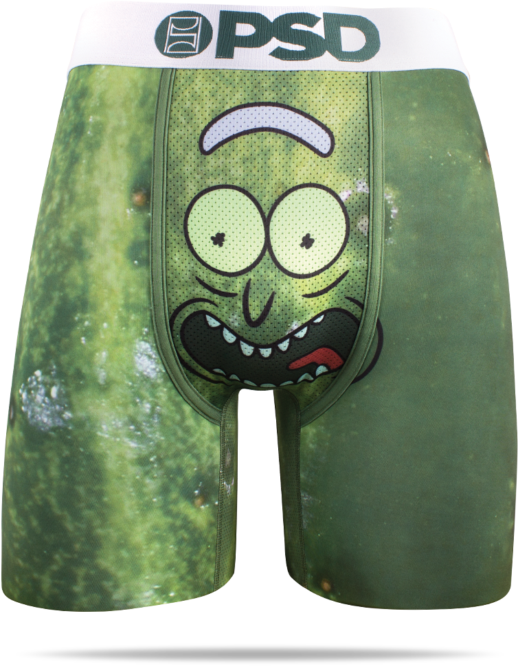 Rick & Morty Pickle Rick Men's Boxer Brief - Rick And Morty Pickle Rick (1024x1024), Png Download