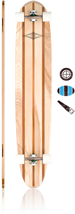 Lush Longboards Kisiwa - Longboard (692x722), Png Download