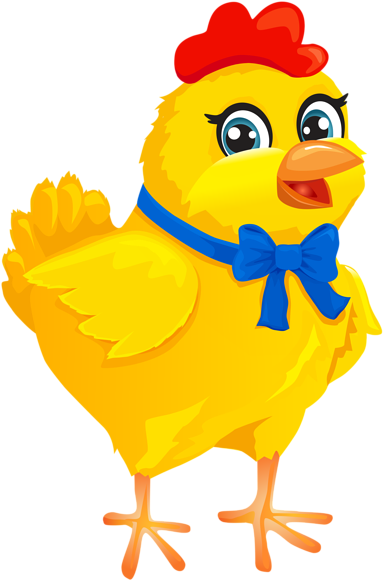 Download Hd Easter Chicken With Bow Transparent Png Clip Art Image Easter Chicken Transparent Transparent Png Image Nicepng Com