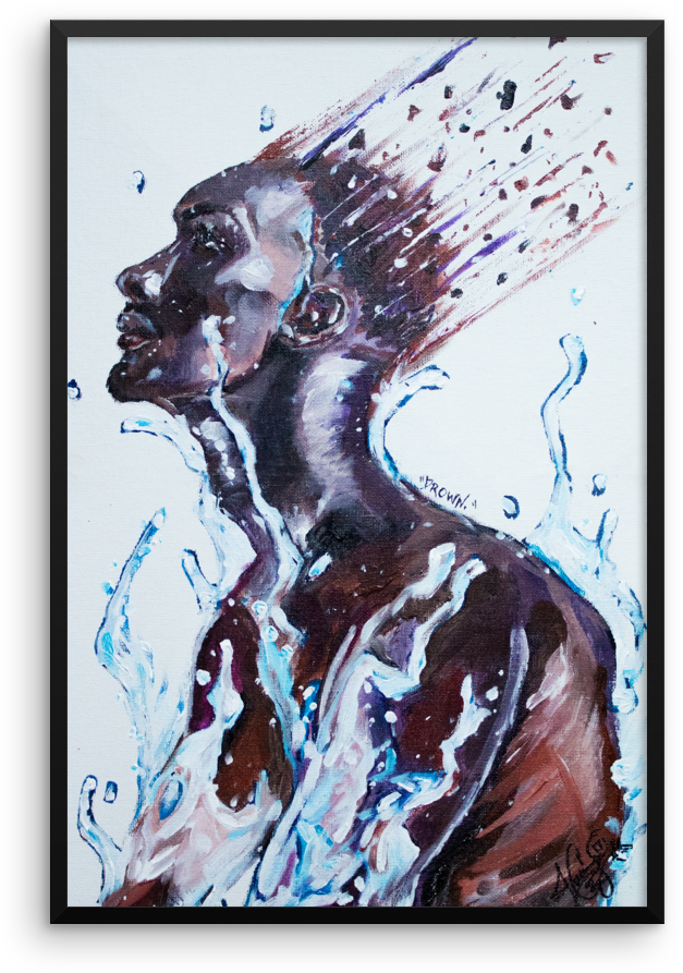 Image Of "drown - Painting (1000x1000), Png Download