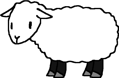 Sheep - Water (557x390), Png Download