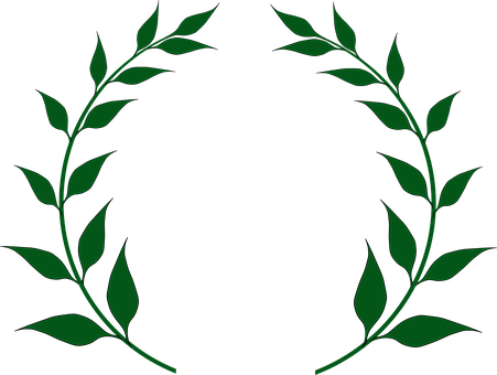 Laurel Wreath Wreath Greek Victory Award A - San Josef National High School (451x340), Png Download