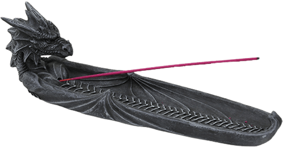 Dragon Wings Incense Burner - Ptc 10 Inch Dragon Wings Outlined Resin Incense Burner (555x555), Png Download