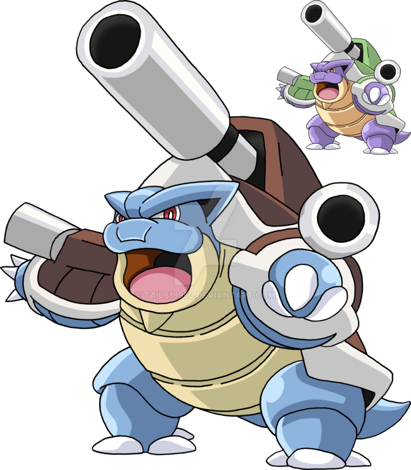 Clipart Black And White Download Mega Art V By Tails - Mega Blastoise Png (836x955), Png Download