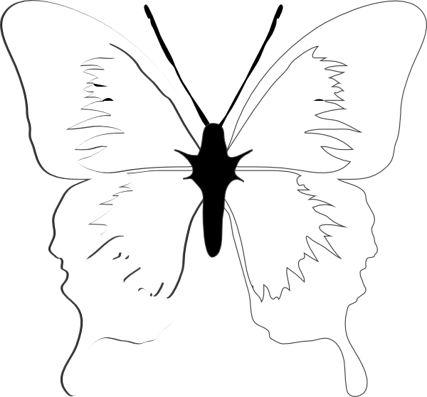 Sexual Assault Awareness Butterfly (600x559), Png Download