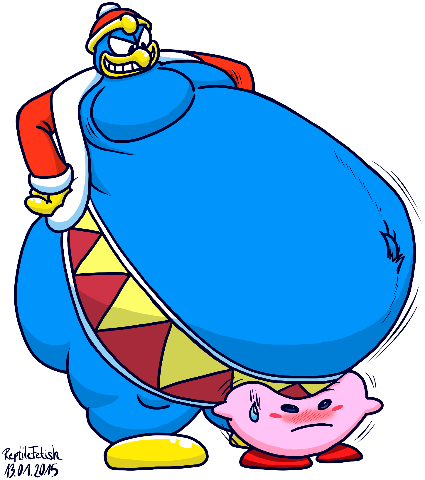 King Sized Dedede - King Dedede Feet (1500x1684), Png Download