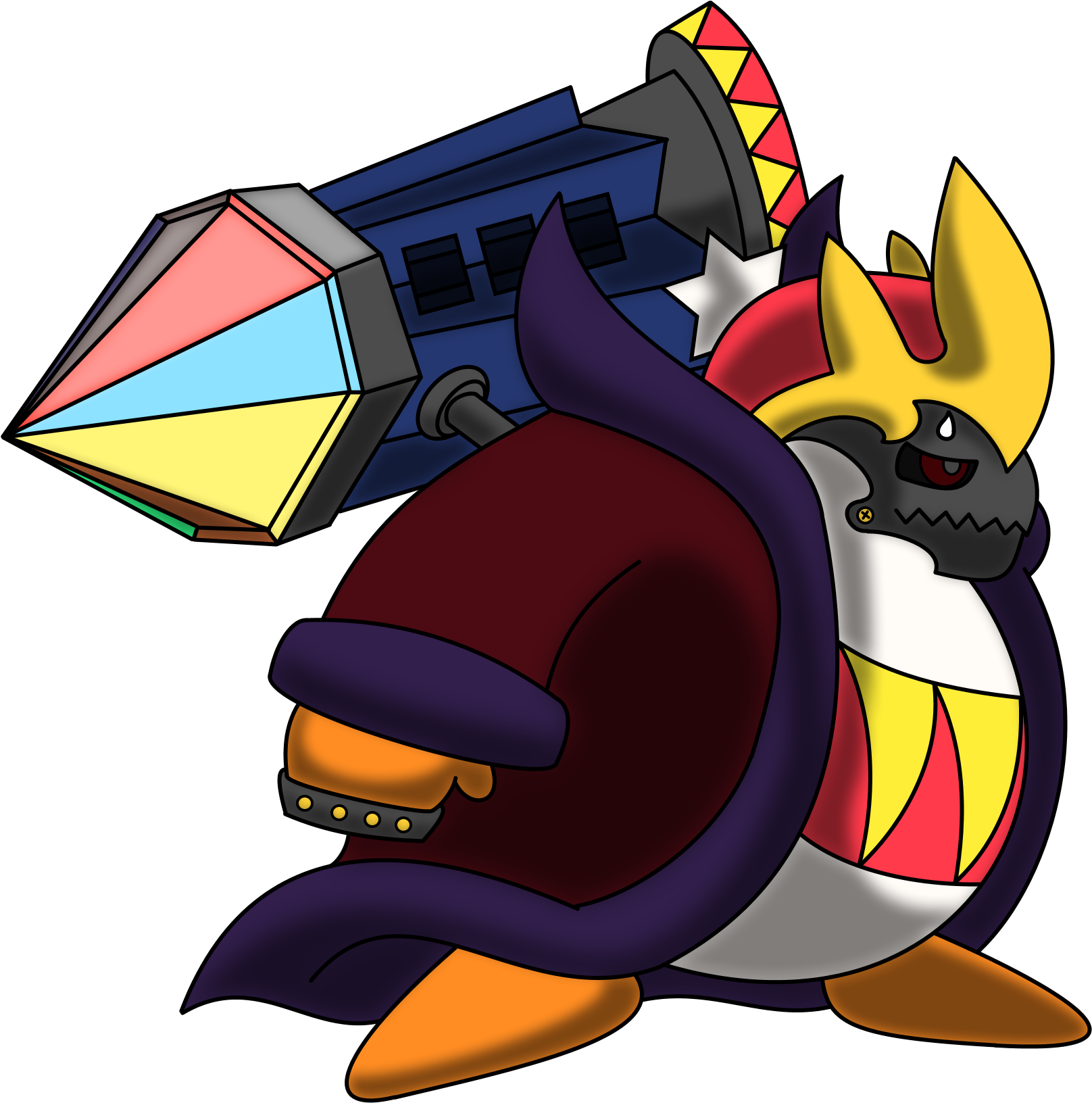Masked Dedede Hod - King Dedede (1850x1750), Png Download