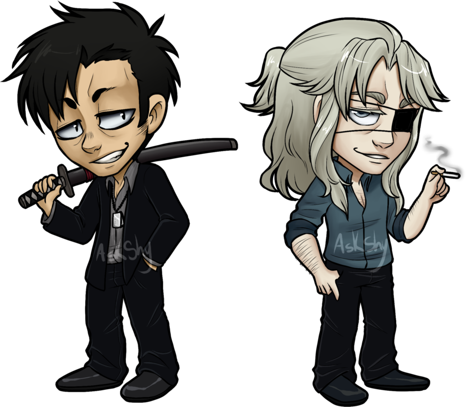 Clip Chibi Anime Mangaka Drawing Gangster - Gangster Chibi (957x834), Png Download