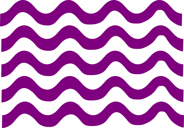 Purple Wave Lines Clip Art At Clker - Purple Lines Png (600x416), Png Download