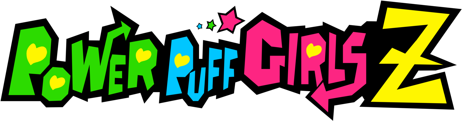 Powerpuff Girls Z Logo (1600x436), Png Download