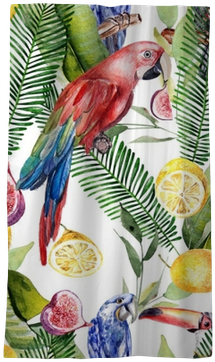 Beautiful Watercolor Seamless, Tropical Jungle Floral - Watercolor Painting (400x400), Png Download