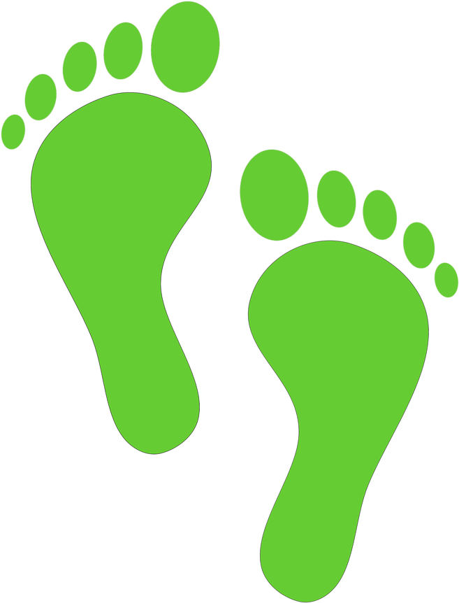Walking Footprints Cliparts - Footprint Clipart (958x958), Png Download